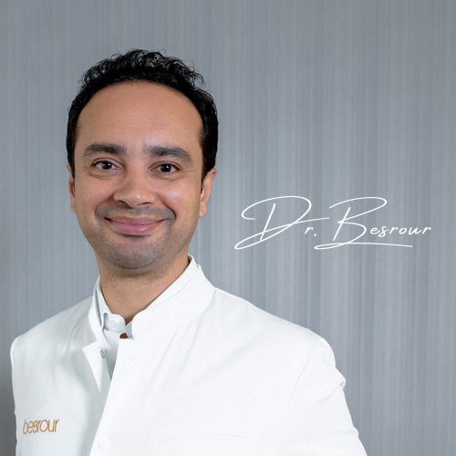Profilbild von Dr. Besrour mit seiner Unterschrift